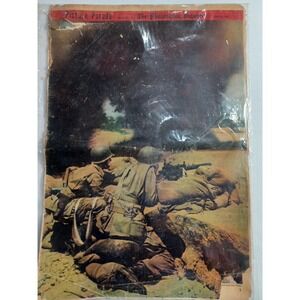 Vintage 1944 Philadelphia Inquirer Picture Parade WWII Combat Cover June 18